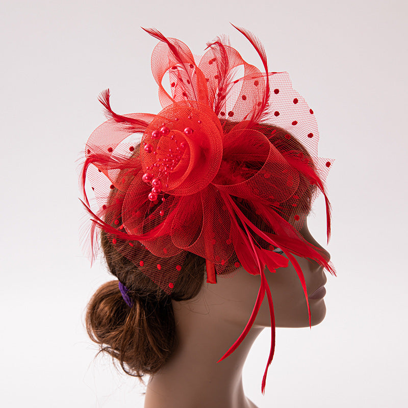 Wholesale Fascinators Hats Headwear Organza Fedora Hat Top Hat Veil Hat Horse Race Cocktail Elegant Vintage With Feather Bows Headpiece Headwear